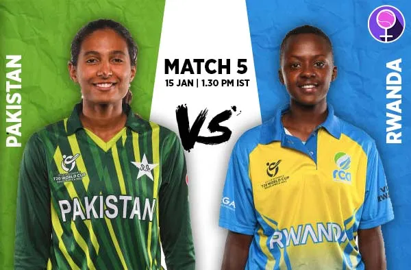 Match 5: Pakistan U19 v Rwanda U19 | Squads | Players to Watch | Fantasy Playing XI | Live streaming - Female Cricket