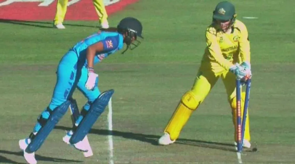 harmanpreet kaur run out