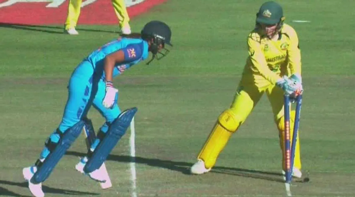 harmanpreet kaur run out