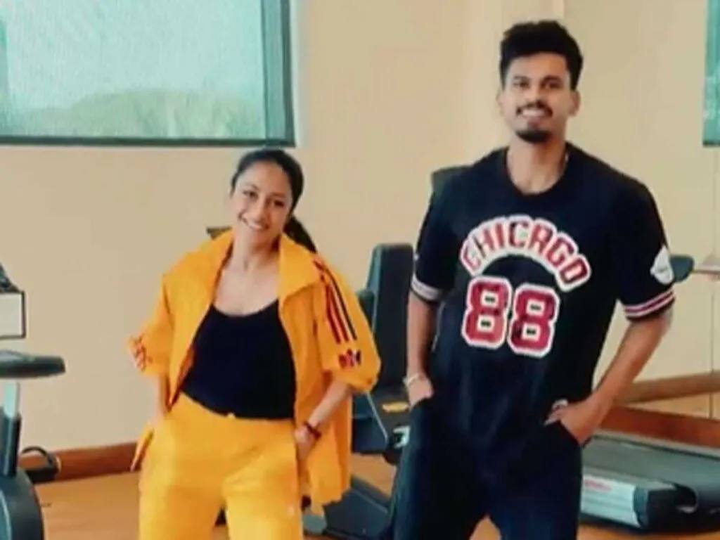 Shreyas Iyer with Dhanashree