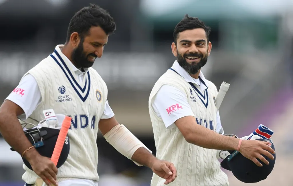 pujara and virat test