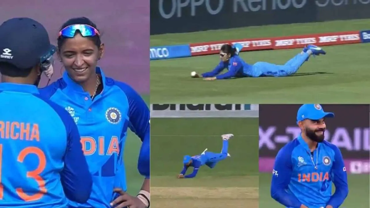 yastika bhatia fielding like virat kohli video viral ind w vs pak w t20 wc 2023