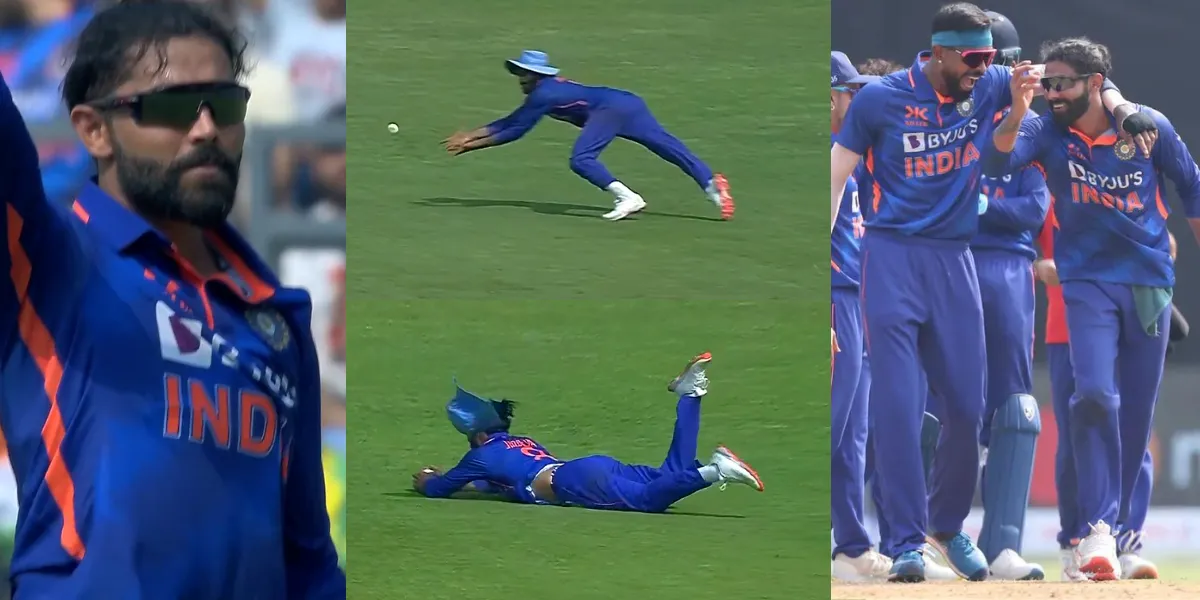 VIDEO: जडेजा ने साबित किया खुद को बेस्ट फील्डर, फुर्ती दिखाकर जमीन से 2 इंच ऊपर लपका हैरतअंगेज कैच