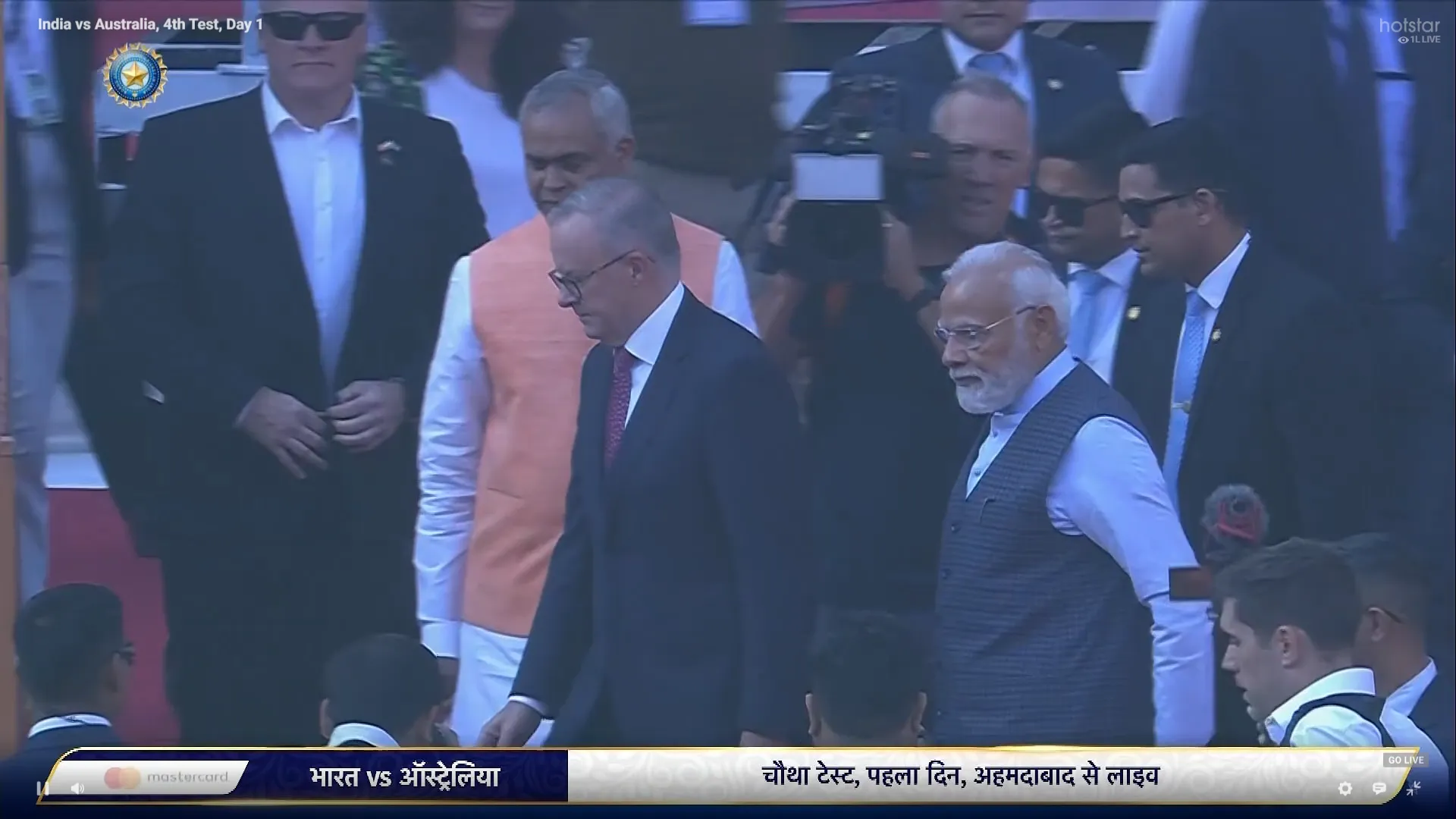 पीएम मोदी और एंथनी का शानदार स्वागत