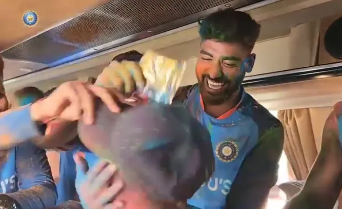 Team India Holi Celebration Video
