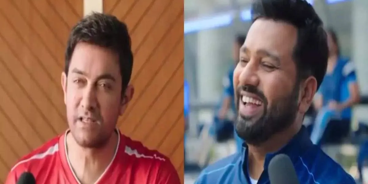 Rohit sharma and Aamir khan seen in new viral video of dream 11