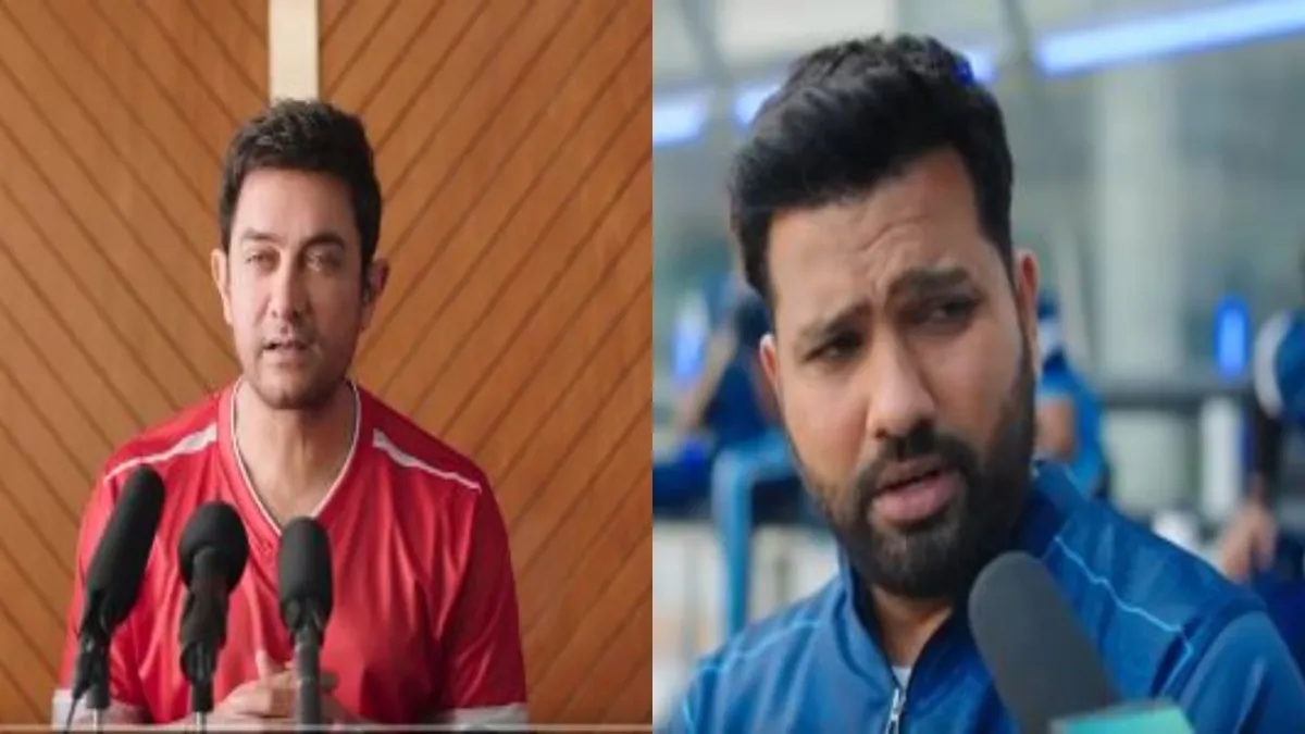Rohit sharma and Aamir khan seen in new viral video of dream 11