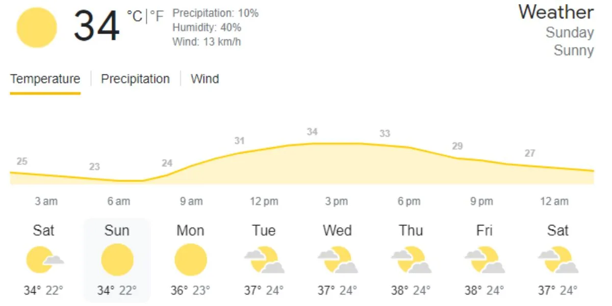 SRH vs PBKS IPL 2023: weather report 