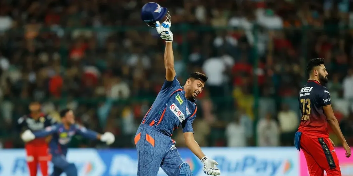 RCB vs LSG: BCCI reprimanded Avesh Khan for throwing helmet after win against RCB
