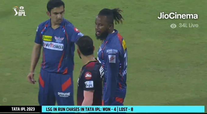 VIDEO: गंभीर के बाद LSG के इस खिलाड़ी से भी भिड़े Virat Kohli, हाथापाई की नौबत देख गंभीर ने कराया अलग