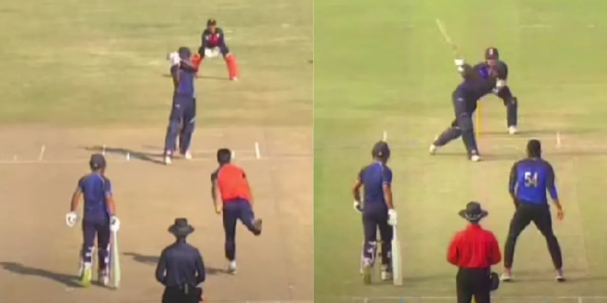 Ambati Rayudu brother Rohit Rayudu batting video going viral