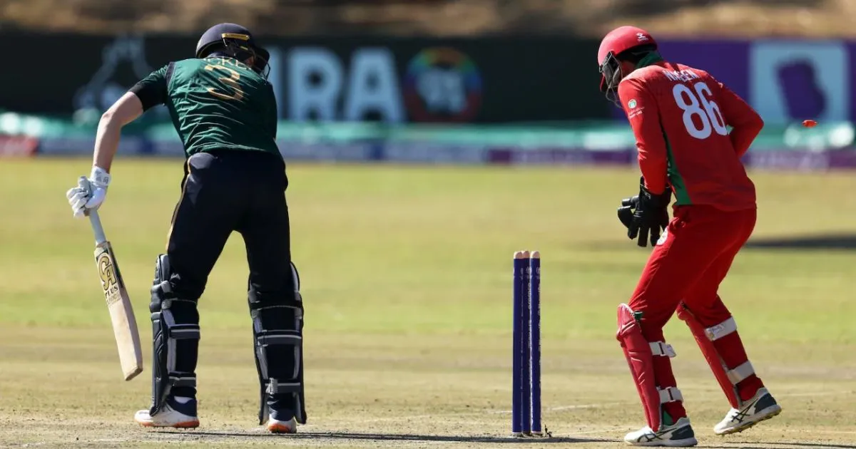  Oman beat Ireland , ICC ODI World Cup Qualifier 2023, IRE vs Oman, Kashyap Prajapati 