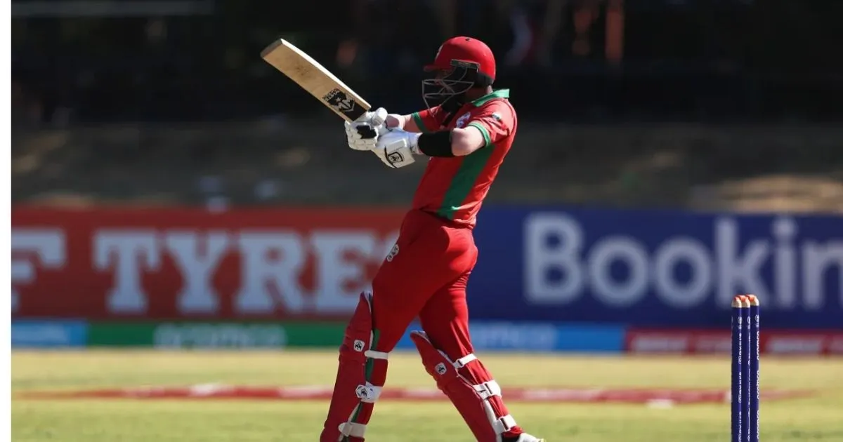  Oman beat Ireland , ICC ODI World Cup Qualifier 2023, IRE vs Oman, Kashyap Prajapati 