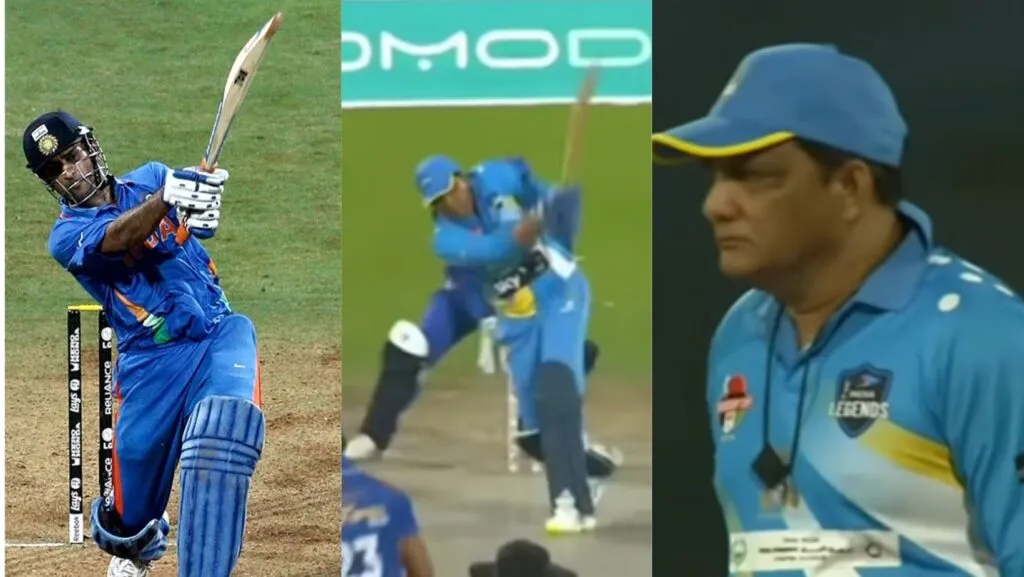 60 की उम्र में Mohammad Azharuddin ने दिखाए 18 वाले तेवर, धोनी स्टाइल में लगाया SIX तो वीडियो हुआ वायरल 