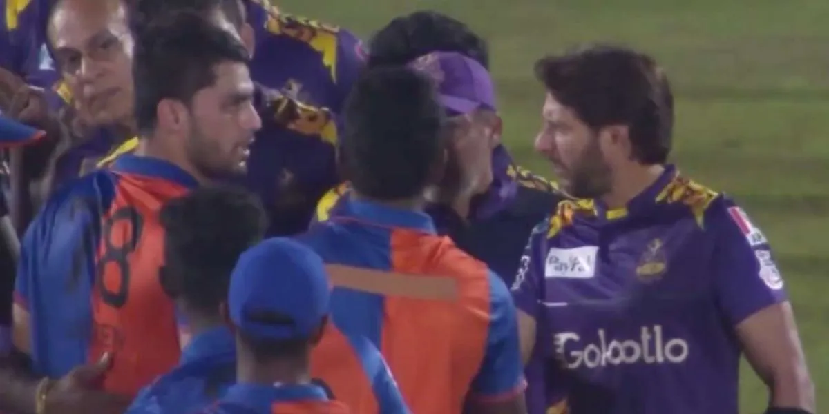 Naveen-ul-haq-Shahid Afridi dispute