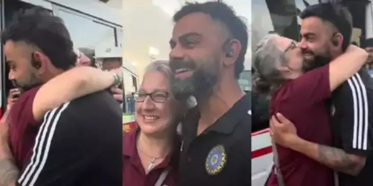 Virat Kohli meeting Joshua Da Silva Mother