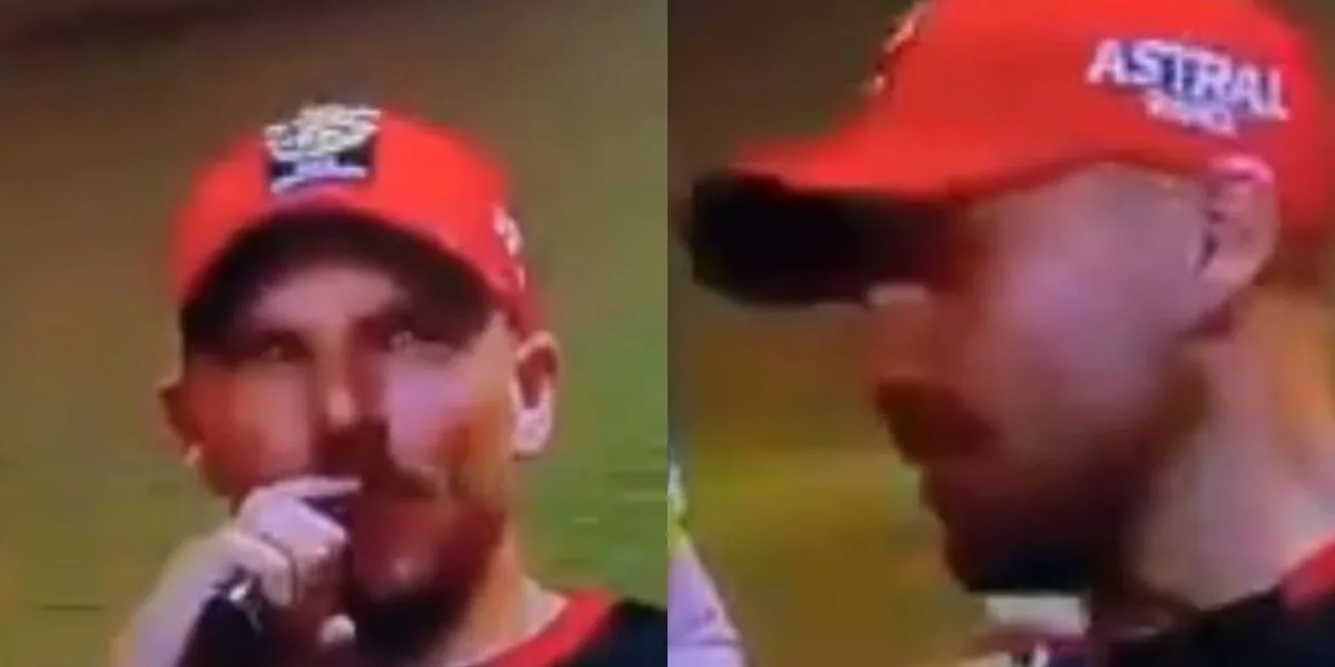 Aaron Finch smoking