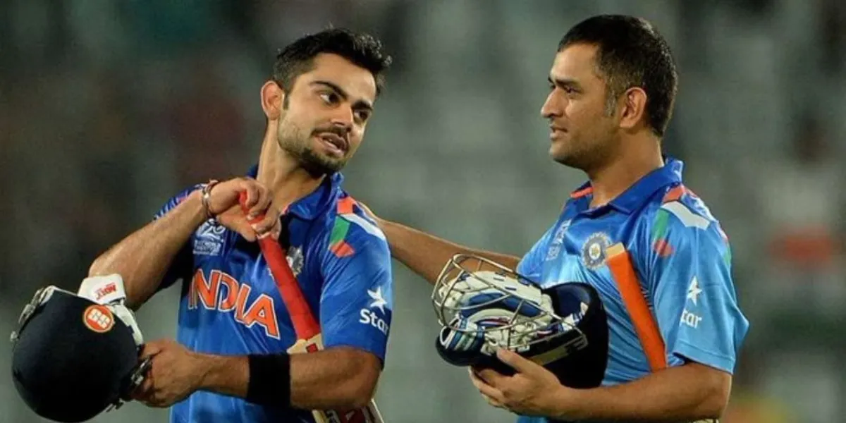 Virat and Dhoni 2014