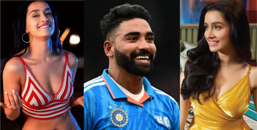 Actress Shraddha Kapoor got clean bowled in love with Mohammed Siraj, posted on social media