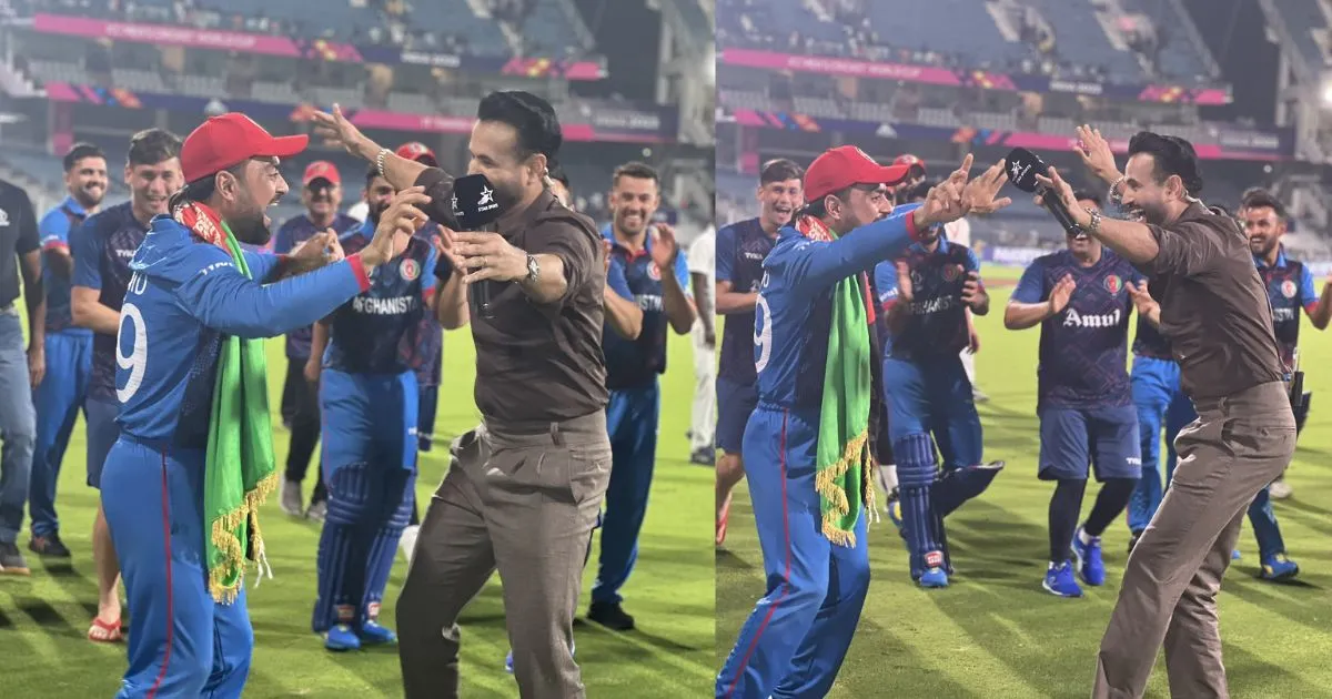  irfan pathan , rashid khan, afghanistan vs pakistan, world cup 2023 
