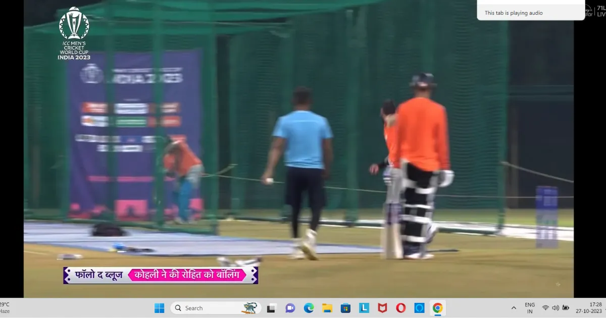 Virat Kohli bowling to rohit sharma