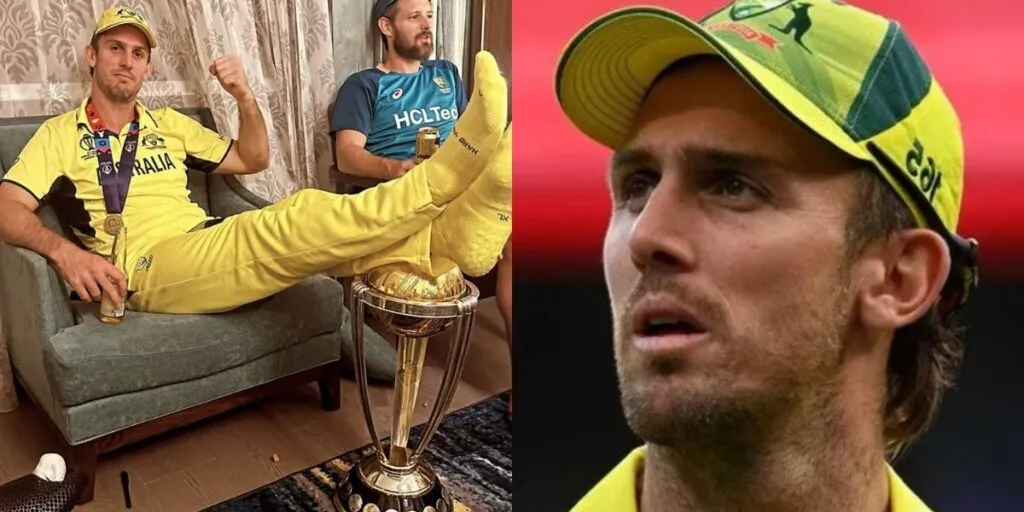Mitchell Marsh को मिली विश्व कप 2023 की ट्रॉफी पर पैर रखने की सजा, अब भारत में नहीं खेल पाएंगे कोई मैच!