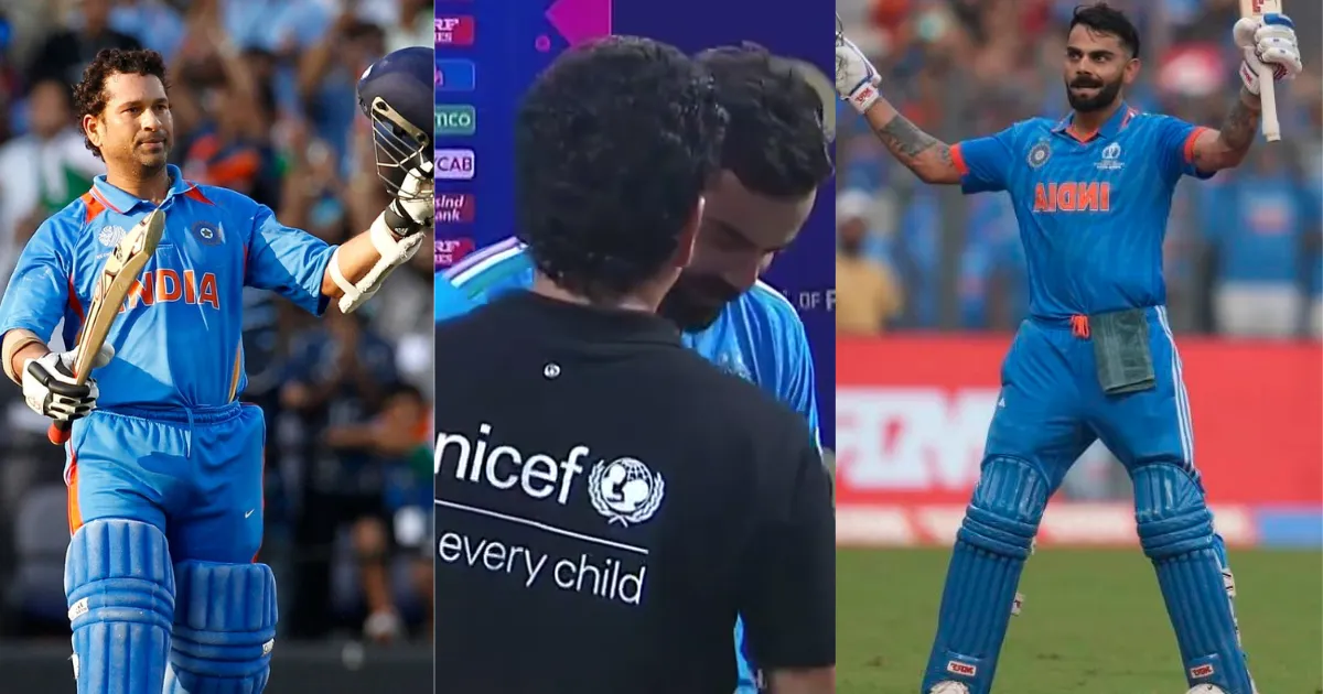 virat kohli broke 3 odi world record of sachin tendulkar in ind vs nz world cup 2023