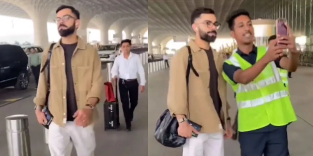 Virat Kohli with fan