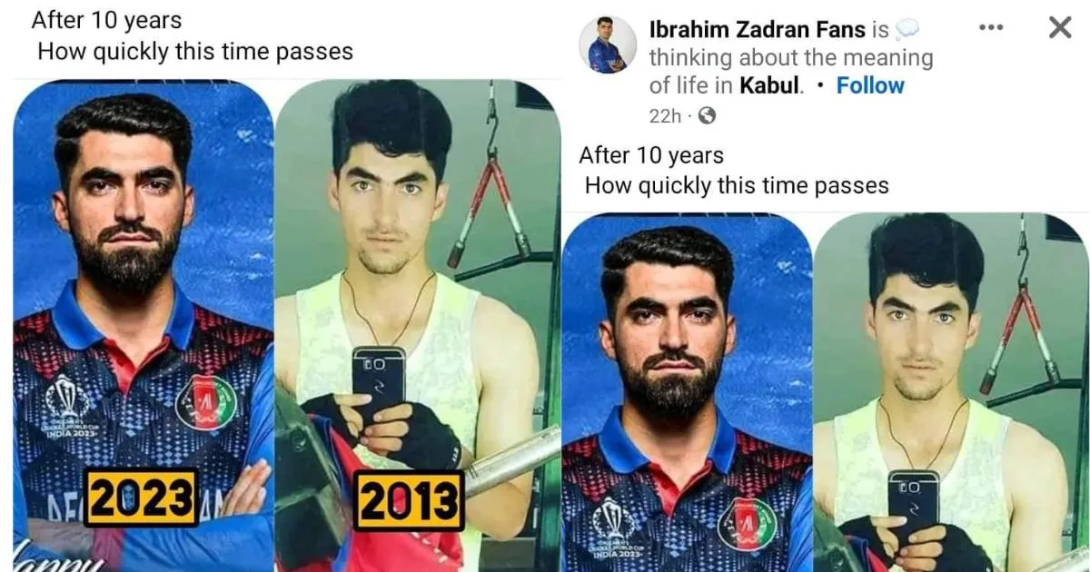  Afghanistan cricketer, Ibrahim Zadran , cricketer 