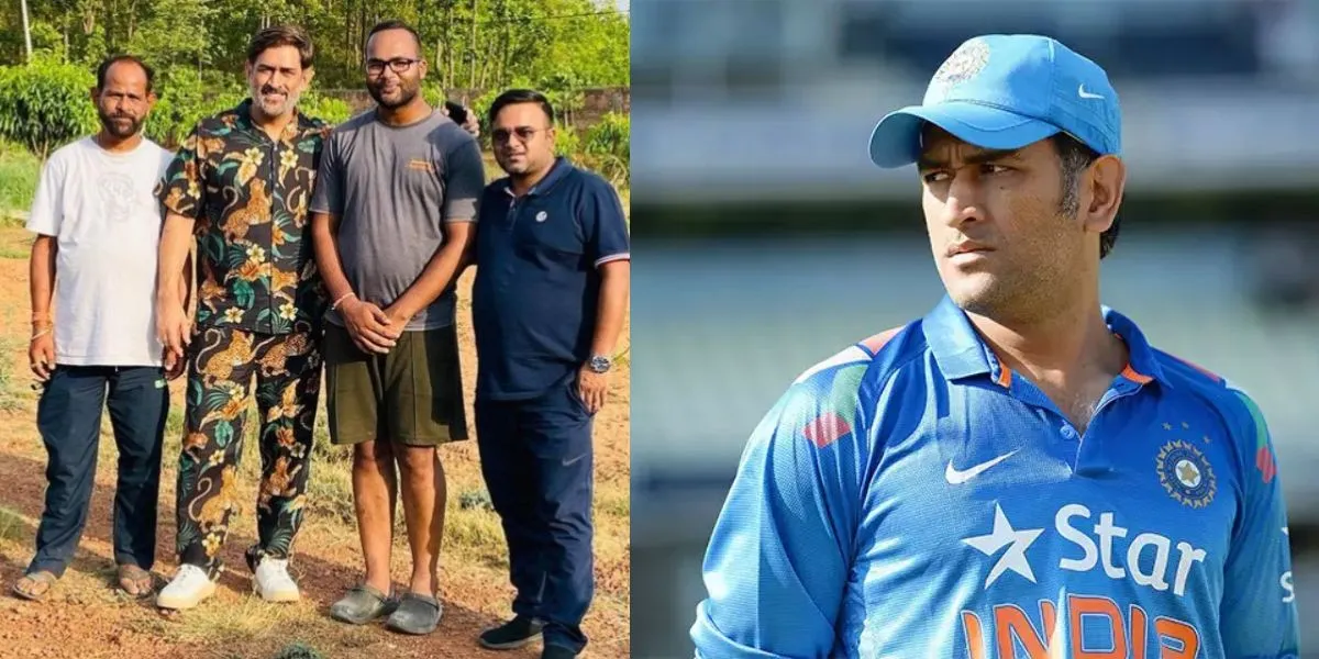 MS Dhoni with brother
