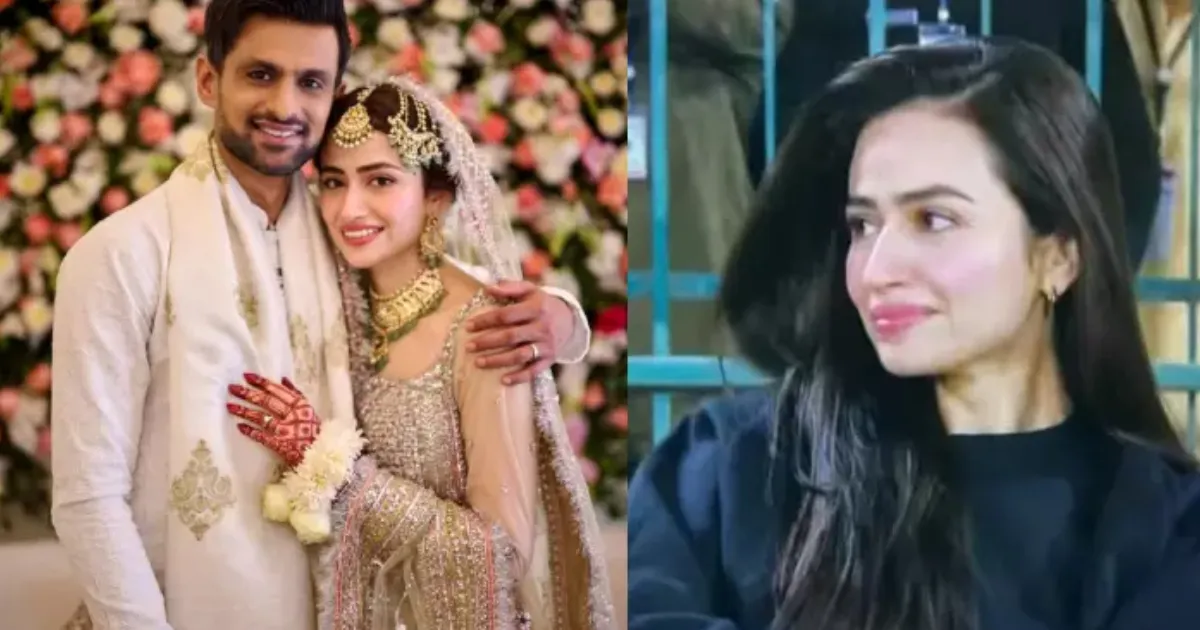 Shoaib Malik and Sana Javed