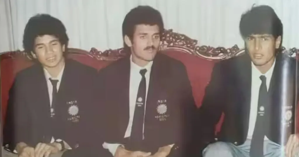 Sachin Tendulkar and Salil Ashok Ankola