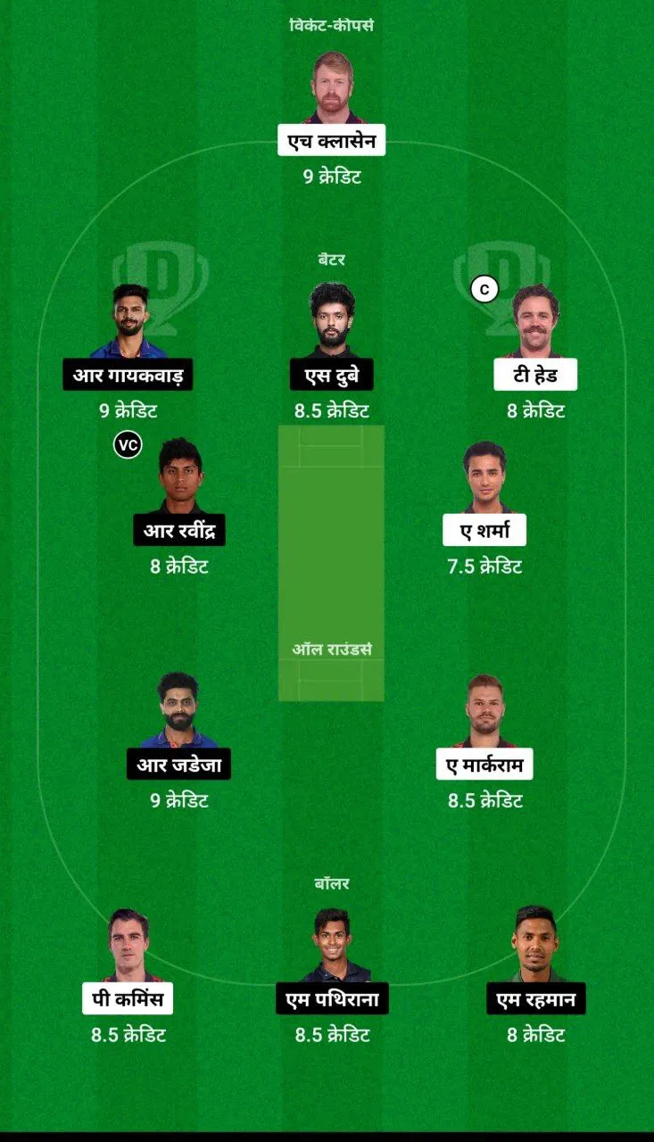 SRH vs CHE