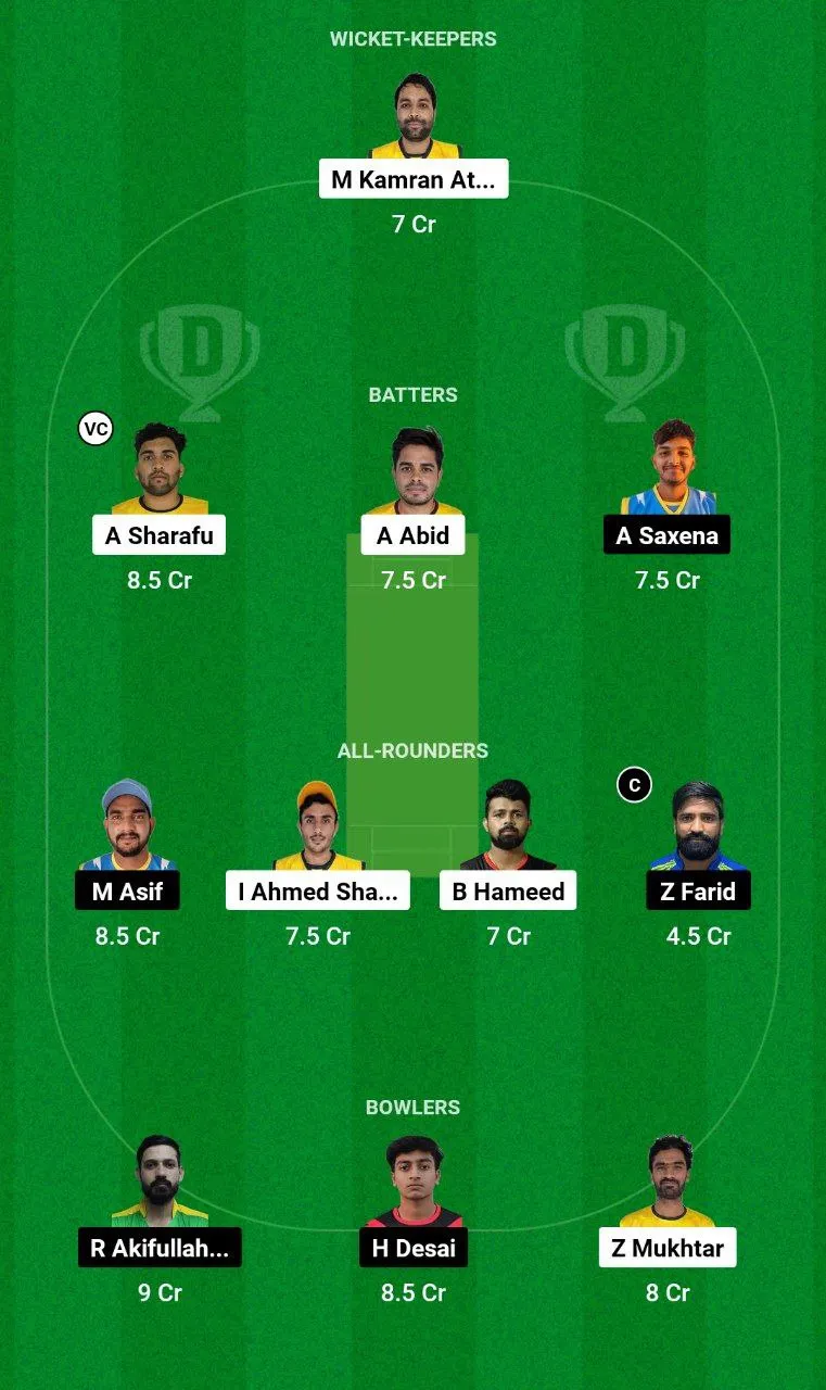ABD vs EMB Dream11 Team