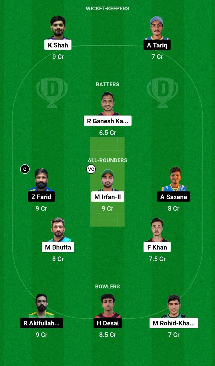 SHA vs EMB Dream11 Team 2