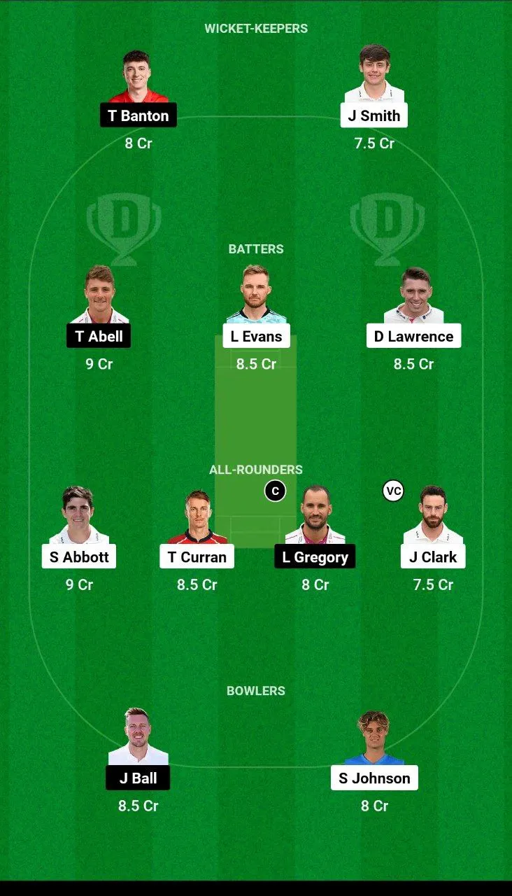 SUR vs SOM Dream11 Team
