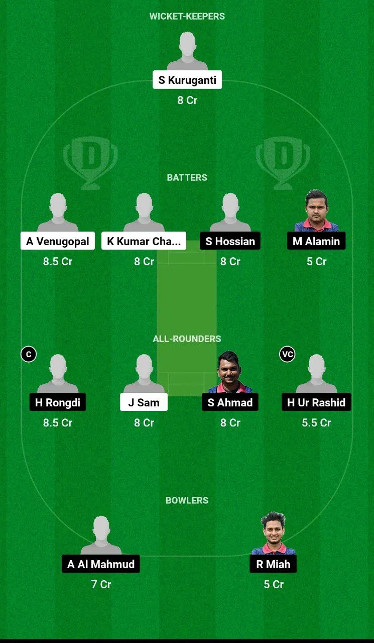 OST vs PRD Dream11 Team