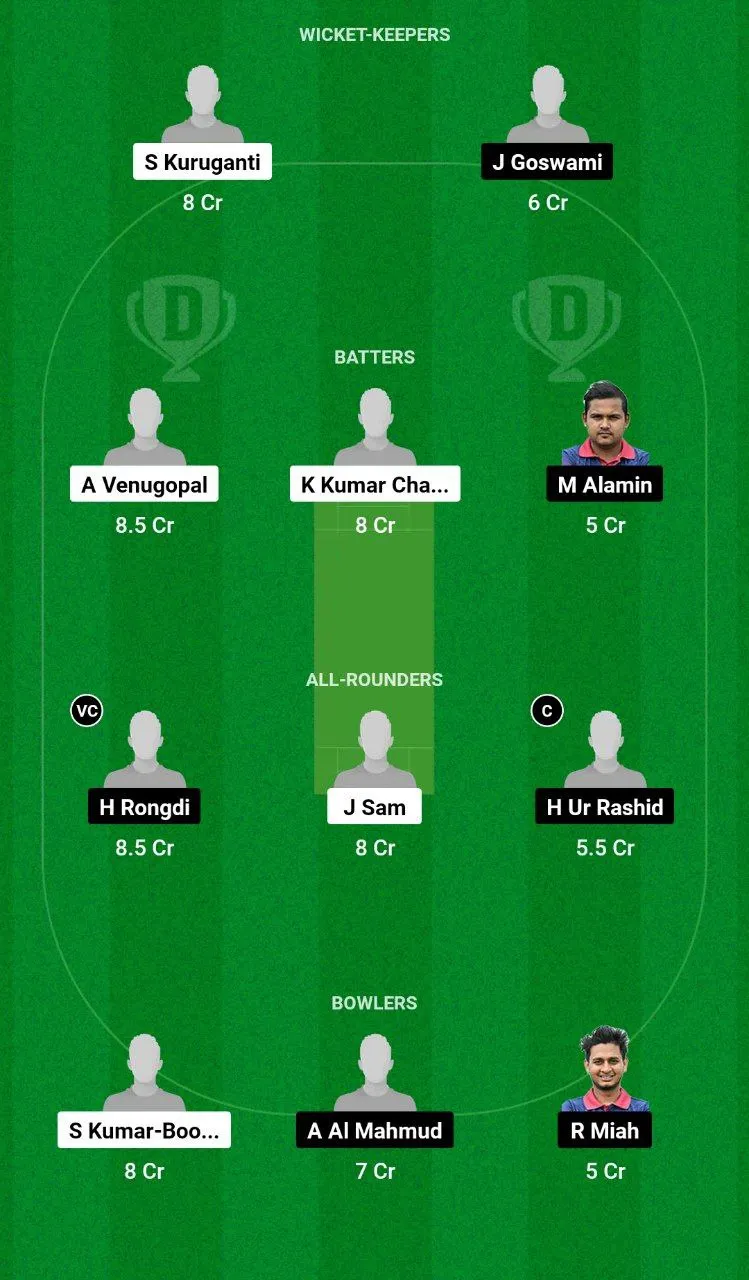 OST vs PRD Dream11 Team