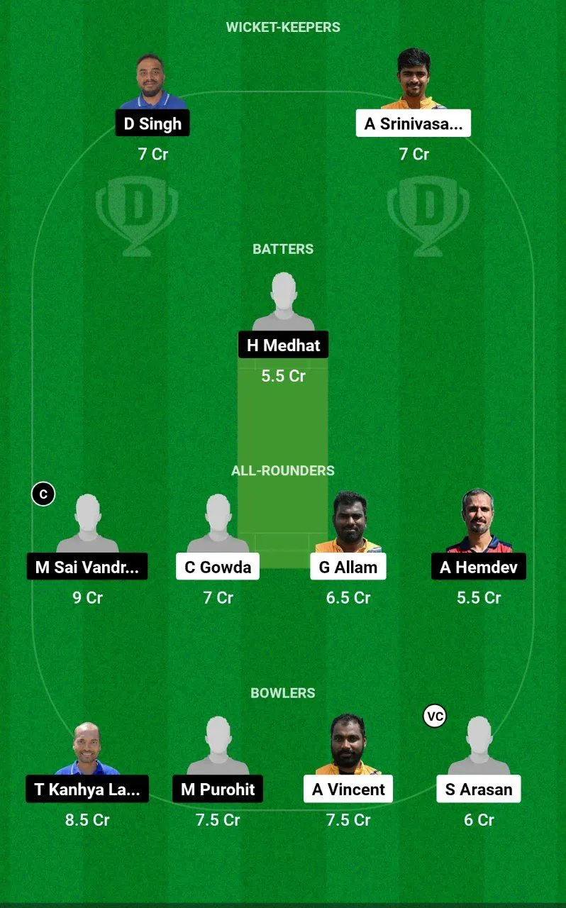 OST vs PRB Dream11 Team