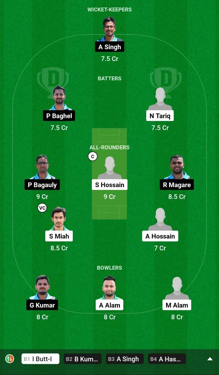 PRT vs UCC Dream11 Team