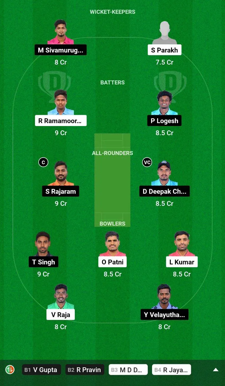 SMA vs TIT Dream11 Team