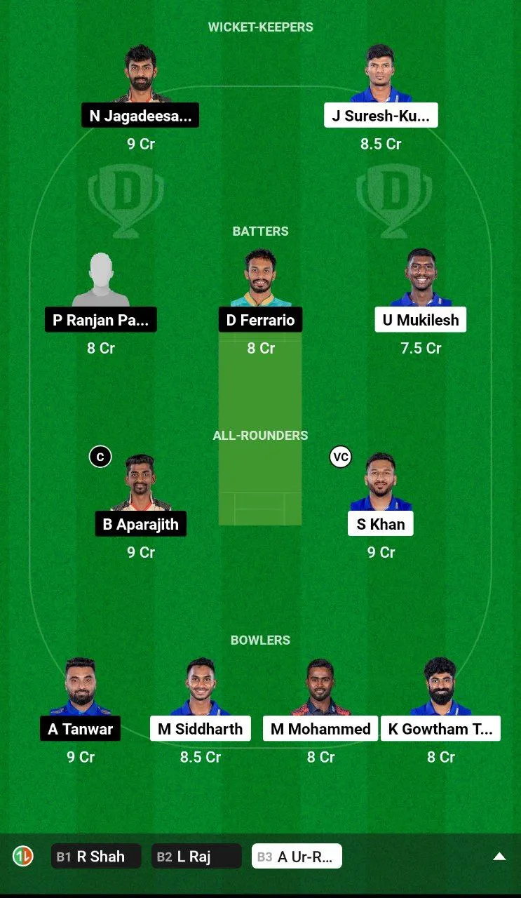 LKK vs CSG Dream11 Team
