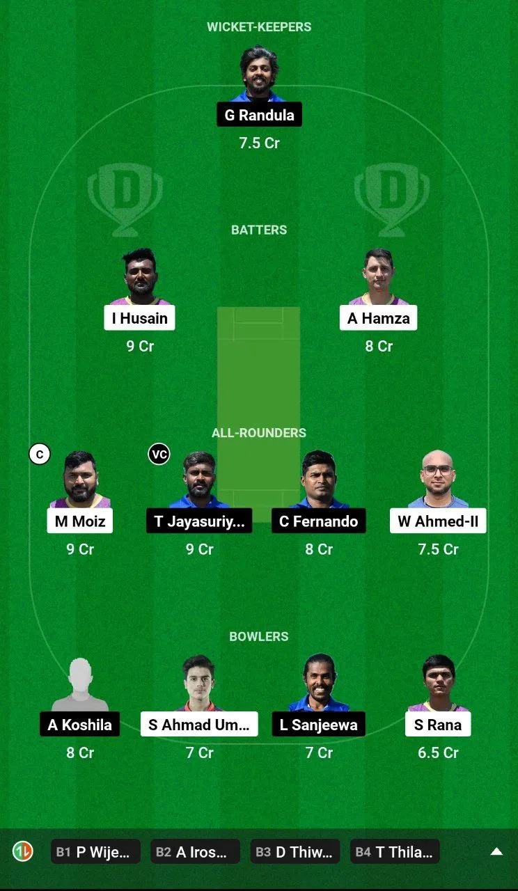BUG vs LIO Dream11 Team