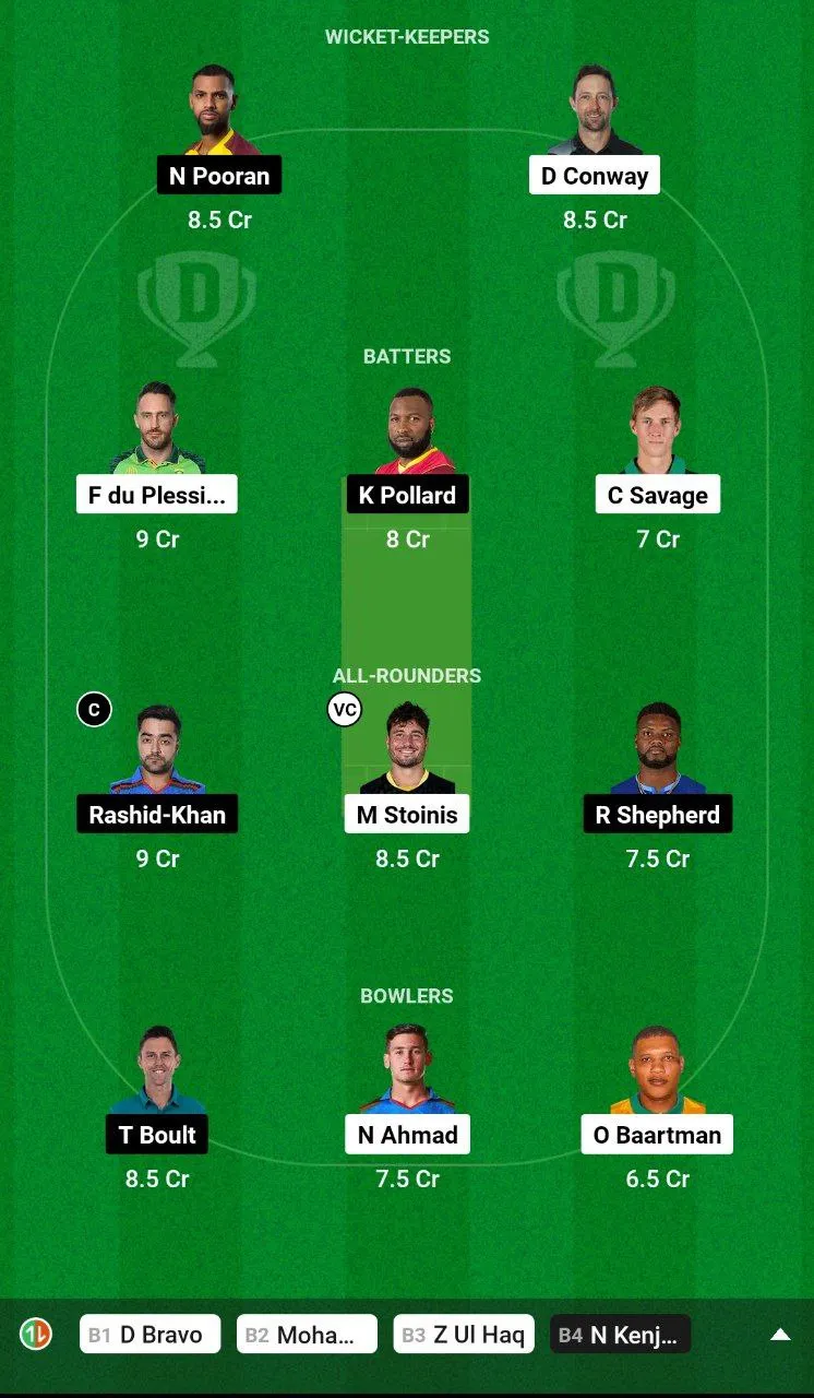 TEX vs NY Dream11 Team
