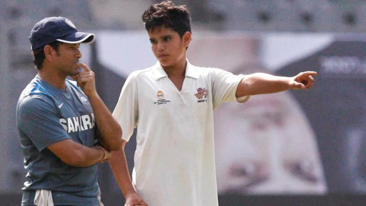 Sachin Tendulkar and Arjun Tendulkar