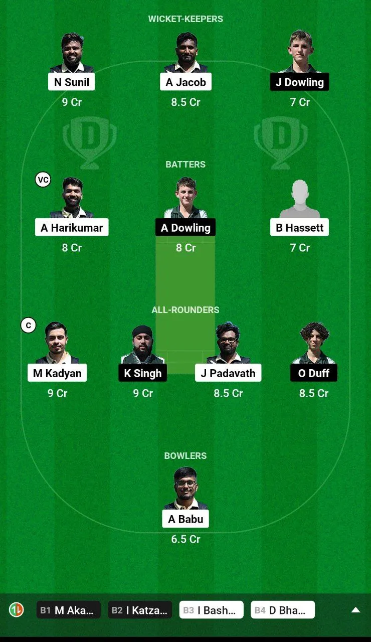 BAS vs BS Dream11 Team