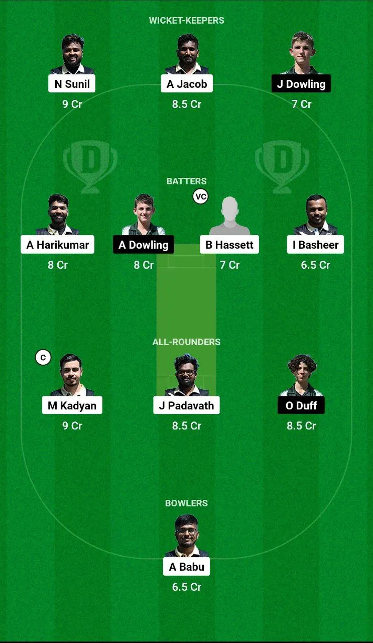 BAS vs BS Dream11 Team