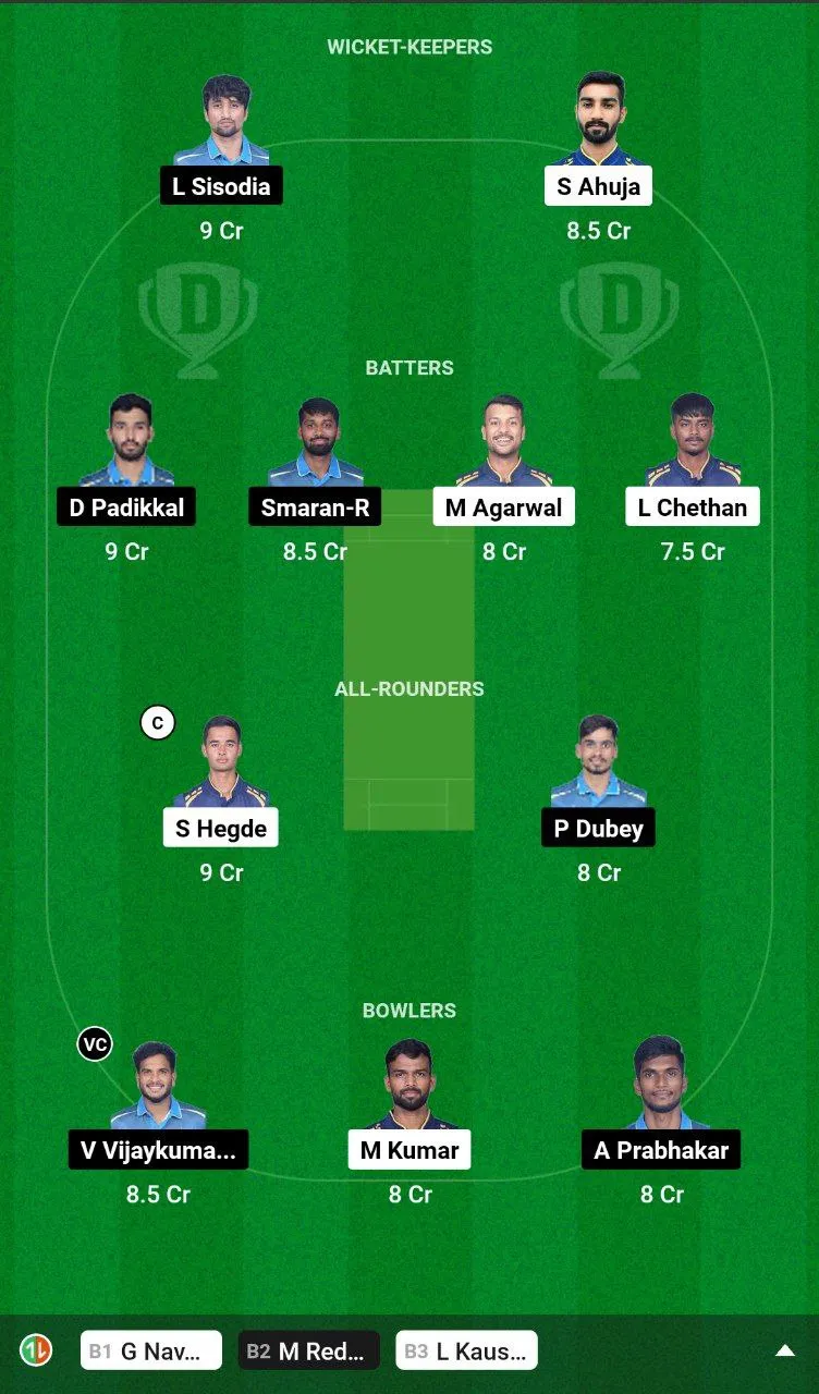 BB vs GMY Dream11 Prediction