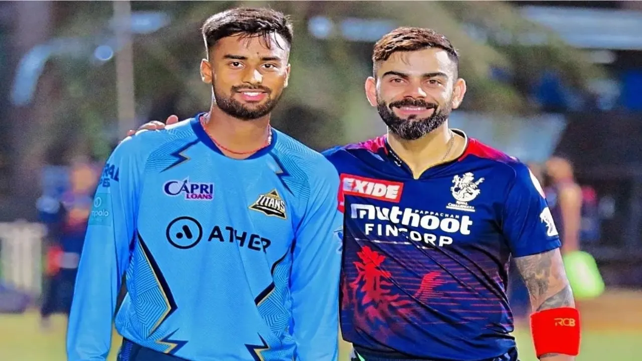 Manav Suthar and Virat Kohli