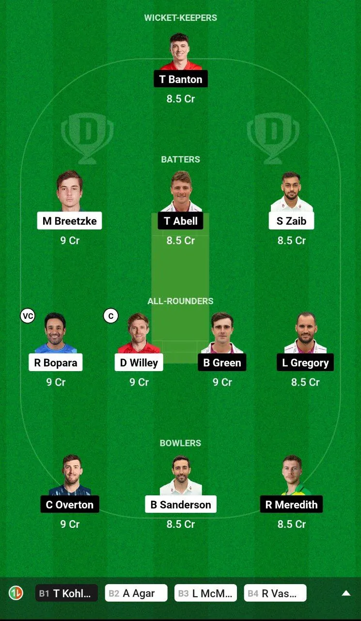 NOR vs SOM Dream11 Prediction
